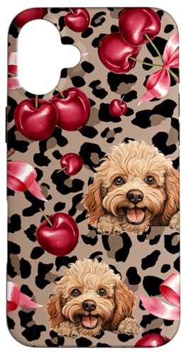 Coquette Leopard, niedlicher Geparden, Kirschbögen, Spielzeug, Pudelhund Hülle für iPhone 16 Plus Coquette Leopard, niedlicher Geparden, Kirschbögen, Spielzeug, Pudelhund Hülle für iPhone 16 Plus von Animal Print Cute And Fun