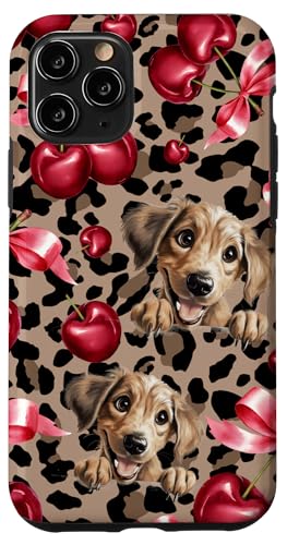 Coquette Leopard Netter Gepard, niedlicher Windhund mit Kirschbogen Hülle für iPhone 11 Pro Coquette Leopard Netter Gepard, niedlicher Windhund mit Kirschbogen Hülle für iPhone 11 Pro von Animal Print Cute And Fun