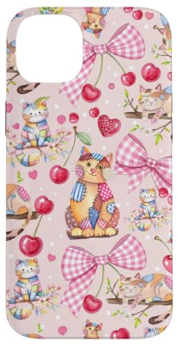 Cute Coquette Cat Collage für Mädchen, süße Schleife, Rosafarbene, adrette Hülle für iPhone 14 Plus Cute Coquette Cat Collage für Mädchen, süße Schleife, Rosafarbene, adrette Hülle für iPhone 14 Plus von Animal Print Cute And Fun