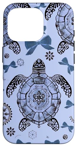 Pastellblaue niedliche Meerestiere Valentinstag Mädchen Schildkröten und Schleifen Hülle für iPhone 16 Pro Pastellblaue niedliche Meerestiere Valentinstag Mädchen Schildkröten und Schleifen Hülle für iPhone 16 Pro von Animal Print Cute And Fun