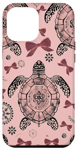 Süßes Meerestier mit Schildkröten und Bögen zum Valentinstag, für Mädchen, rosarot Hülle für iPhone 12 Pro Max von Animal Print Cute And Fun