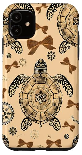 Süßes Meerestier mit Schildkröten und Bögen zum Valentinstag, taupebraun Hülle für iPhone 11 Süßes Meerestier mit Schildkröten und Bögen zum Valentinstag, taupebraun Hülle für iPhone 11 von Animal Print Cute And Fun