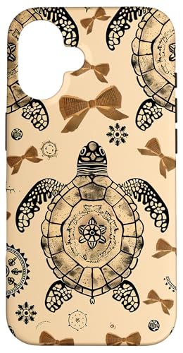 Süßes Meerestier mit Schildkröten und Bögen zum Valentinstag, taupebraun Hülle für iPhone 16 Süßes Meerestier mit Schildkröten und Bögen zum Valentinstag, taupebraun Hülle für iPhone 16 von Animal Print Cute And Fun
