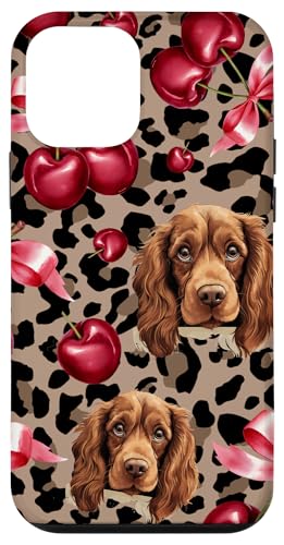 Sussex Spaniel Hund mit Leopardenmuster und Kirschschleife Hülle für iPhone 12 mini Sussex Spaniel Hund mit Leopardenmuster und Kirschschleife Hülle für iPhone 12 mini von Animal Print Cute And Fun