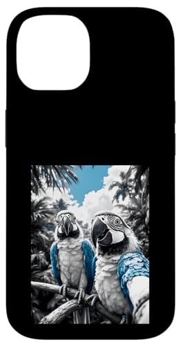 Aras Papagei Selfie Hülle für iPhone 14 von Animal Selfie Designs
