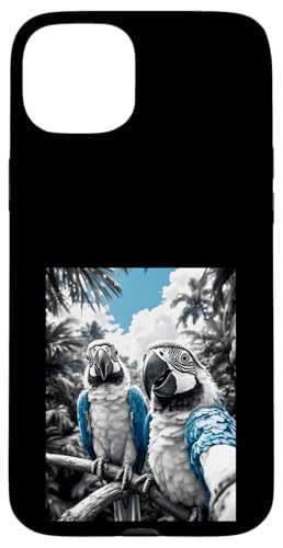 Aras Papagei Selfie Hülle für iPhone 15 Plus von Animal Selfie Designs
