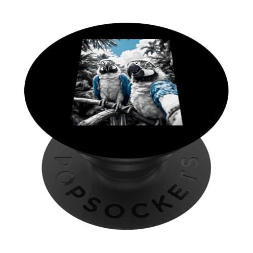 Aras Papagei Selfie PopSockets Klebender PopGrip von Animal Selfie Designs