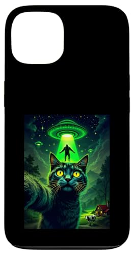 Cat Ufo Selfie Bigfoot Alien Abduktion Sci-Fi für Katzenliebhaber Hülle für iPhone 13 Cat Ufo Selfie Bigfoot Alien Abduktion Sci-Fi für Katzenliebhaber Hülle für iPhone 13 von Animal Selfie Designs