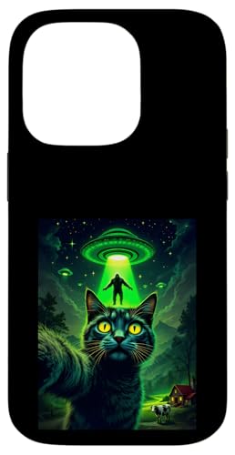 Cat Ufo Selfie Bigfoot Alien Abduktion Sci-Fi für Katzenliebhaber Hülle für iPhone 14 Pro Cat Ufo Selfie Bigfoot Alien Abduktion Sci-Fi für Katzenliebhaber Hülle für iPhone 14 Pro von Animal Selfie Designs