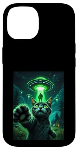 Cat Ufo Selfie Bigfoot Alien Abduktion Sci-Fi für Katzenliebhaber Hülle für iPhone 14 Cat Ufo Selfie Bigfoot Alien Abduktion Sci-Fi für Katzenliebhaber Hülle für iPhone 14 von Animal Selfie Designs
