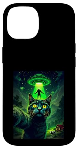 Cat Ufo Selfie Bigfoot Alien Abduktion Sci-Fi für Katzenliebhaber Hülle für iPhone 14 Cat Ufo Selfie Bigfoot Alien Abduktion Sci-Fi für Katzenliebhaber Hülle für iPhone 14 von Animal Selfie Designs