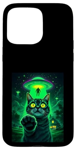 Cat Ufo Selfie Bigfoot Alien Abduktion Sci-Fi für Katzenliebhaber Hülle für iPhone 15 Pro Max Cat Ufo Selfie Bigfoot Alien Abduktion Sci-Fi für Katzenliebhaber Hülle für iPhone 15 Pro Max von Animal Selfie Designs