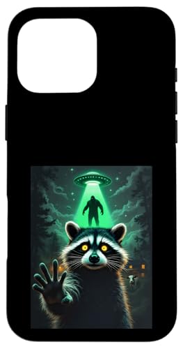 Feral Waschbär Ufo Selfie Bigfoot Alien Entführung Sci-Fi Hülle für iPhone 16 Pro Max Feral Waschbär Ufo Selfie Bigfoot Alien Entführung Sci-Fi Hülle für iPhone 16 Pro Max von Animal Selfie Designs