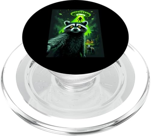 Feral Waschbär Ufo Selfie Bigfoot Alien Entführung Sci-Fi PopSockets PopGrip für MagSafe Feral Waschbär Ufo Selfie Bigfoot Alien Entführung Sci-Fi PopSockets PopGrip für MagSafe von Animal Selfie Designs