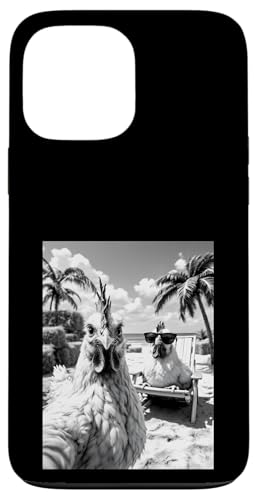 Huhn Selfie Huhn Hahn Sommer Strand Hülle für iPhone 13 Pro Max von Animal Selfie Designs