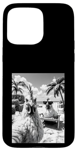 Huhn Selfie Huhn Hahn Sommer Strand Hülle für iPhone 15 Pro Max von Animal Selfie Designs
