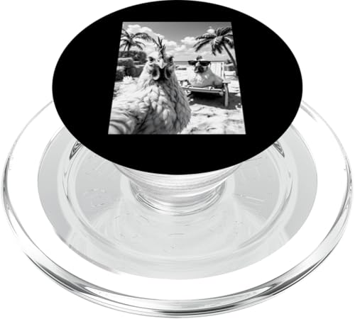 Huhn Selfie Huhn Hahn Sommer Strand PopSockets PopGrip für MagSafe Huhn Selfie Huhn Hahn Sommer Strand PopSockets PopGrip für MagSafe von Animal Selfie Designs