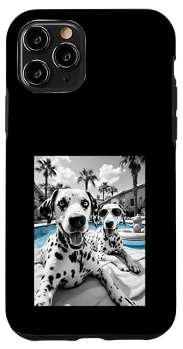 Lustiger Sommerhund Dalmatiner Selfie Hülle für iPhone 11 Pro von Animal Selfie Designs