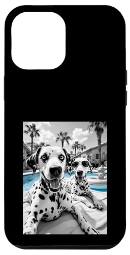 Lustiger Sommerhund Dalmatiner Selfie Hülle für iPhone 12 Pro Max von Animal Selfie Designs
