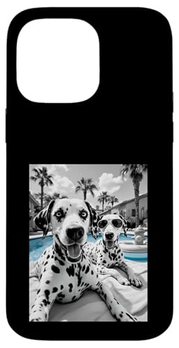 Lustiger Sommerhund Dalmatiner Selfie Hülle für iPhone 14 Pro Max von Animal Selfie Designs