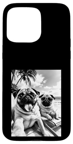 Lustiger Sommerhund Mops Selfie Hülle für iPhone 15 Pro Max Lustiger Sommerhund Mops Selfie Hülle für iPhone 15 Pro Max von Animal Selfie Designs