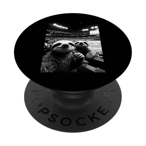 Lustiges Baseball Faultier Selfie PopSockets Klebender PopGrip Lustiges Baseball Faultier Selfie PopSockets Klebender PopGrip von Animal Selfie Designs