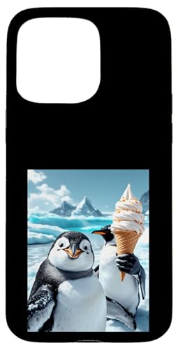 Lustiges Eiscreme-Pinguin-Selfie Hülle für iPhone 15 Pro Max von Animal Selfie Designs
