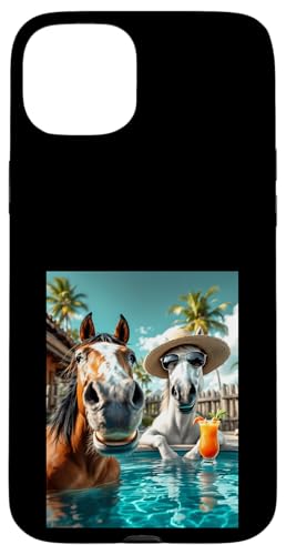 Lustiges Pferd für den Sommer Hülle für iPhone 15 Plus von Animal Selfie Designs