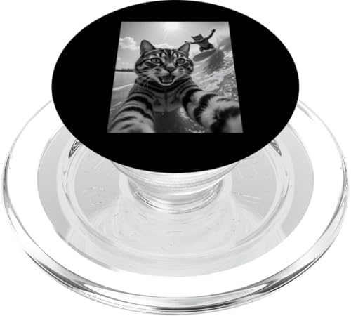 Surfer Katze Selfie Surfen Surfer Junge Surfer Mädchen PopSockets PopGrip für MagSafe Surfer Katze Selfie Surfen Surfer Junge Surfer Mädchen PopSockets PopGrip für MagSafe von Animal Selfie Designs