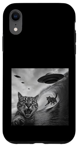 Surfer Katze Ufo Selfie Surfen Surfer Junge Surfer Mädchen Hülle für iPhone XR Surfer Katze Ufo Selfie Surfen Surfer Junge Surfer Mädchen Hülle für iPhone XR von Animal Selfie Designs