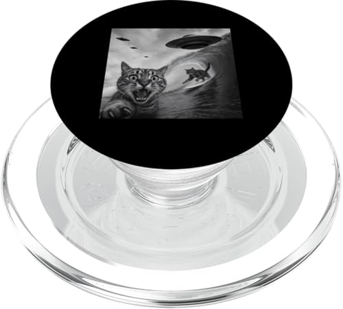 Surfer Katze Ufo Selfie Surfen Surfer Junge Surfer Mädchen PopSockets PopGrip für MagSafe Surfer Katze Ufo Selfie Surfen Surfer Junge Surfer Mädchen PopSockets PopGrip für MagSafe von Animal Selfie Designs