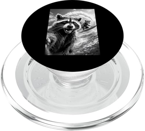 Surfer Waschbär Selfie Surfen Surfer Junge Surfer Mädchen PopSockets PopGrip für MagSafe Surfer Waschbär Selfie Surfen Surfer Junge Surfer Mädchen PopSockets PopGrip für MagSafe von Animal Selfie Designs