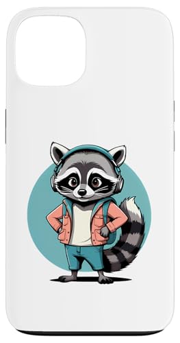 Cooler Waschbär im Vintage Cartoon Stil mit Kopfhörern Hülle für iPhone 13 Cooler Waschbär im Vintage Cartoon Stil mit Kopfhörern Hülle für iPhone 13 von Animals of the World - Raccoon