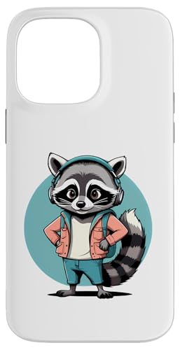 Cooler Waschbär im Vintage Cartoon Stil mit Kopfhörern Hülle für iPhone 14 Pro Max Cooler Waschbär im Vintage Cartoon Stil mit Kopfhörern Hülle für iPhone 14 Pro Max von Animals of the World - Raccoon