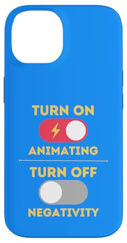 Animierendes Design, Aktivierung einschalten, Negativität ausschalten Hülle für iPhone 14 von Animating Stuff