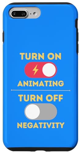 Animierendes Design, Aktivierung einschalten, Negativität ausschalten Hülle für iPhone 7 Plus/8 Plus von Animating Stuff
