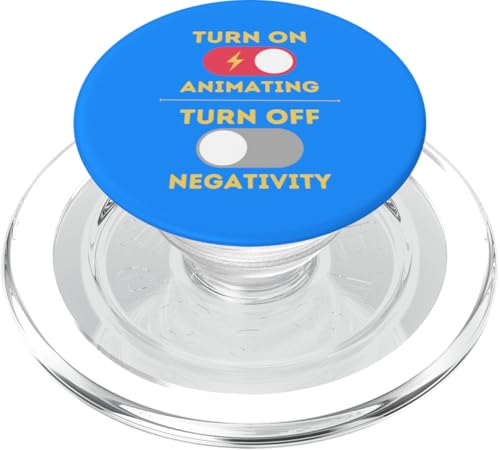 Animierendes Design, Aktivierung einschalten, Negativität ausschalten PopSockets PopGrip für MagSafe von Animating Stuff