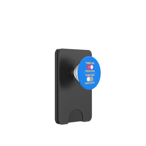 Animierendes Design, Aktivierung einschalten, Negativität ausschalten PopSockets PopWallet für MagSafe Animierendes Design, Aktivierung einschalten, Negativität ausschalten PopSockets PopWallet für MagSafe von Animating Stuff