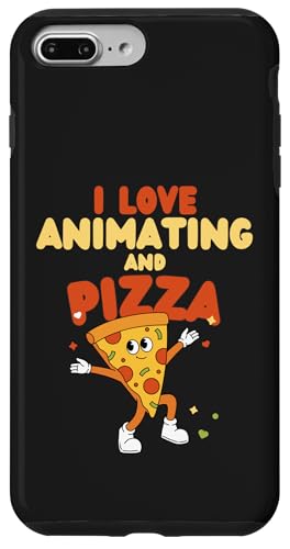 Animierendes Design, I Love Animating And Pizza Hülle für iPhone 7 Plus/8 Plus von Animating Stuff