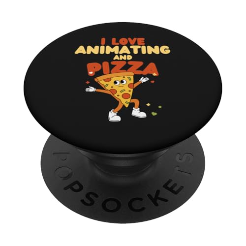 Animierendes Design, I Love Animating And Pizza PopSockets Klebender PopGrip Animierendes Design, I Love Animating And Pizza PopSockets Klebender PopGrip von Animating Stuff