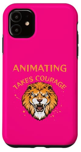 Animierendes Design, animieren nimmt Mut, Löwe Hülle für iPhone 11 Animierendes Design, animieren nimmt Mut, Löwe Hülle für iPhone 11 von Animating Stuff