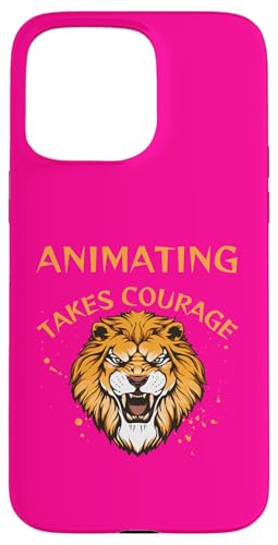 Animierendes Design, animieren nimmt Mut, Löwe Hülle für iPhone 15 Pro Max Animierendes Design, animieren nimmt Mut, Löwe Hülle für iPhone 15 Pro Max von Animating Stuff