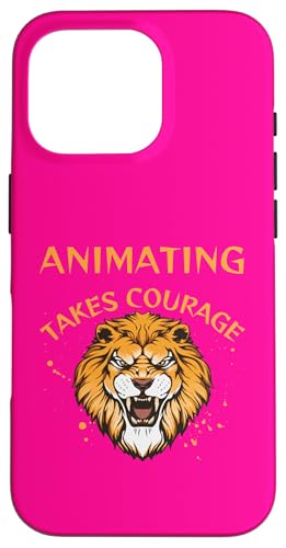 Animierendes Design, animieren nimmt Mut, Löwe Hülle für iPhone 16 Pro Animierendes Design, animieren nimmt Mut, Löwe Hülle für iPhone 16 Pro von Animating Stuff
