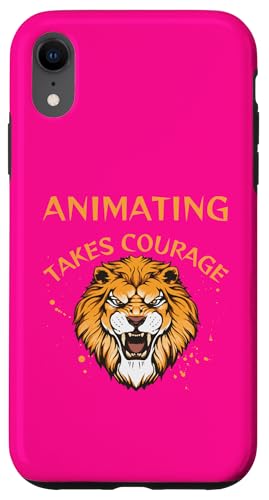 Animierendes Design, animieren nimmt Mut, Löwe Hülle für iPhone XR Animierendes Design, animieren nimmt Mut, Löwe Hülle für iPhone XR von Animating Stuff