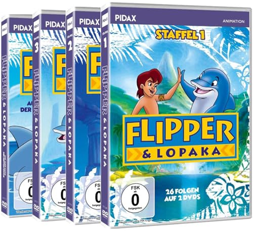 Flipper & Lopaka – Gesamtedition (Staffel 1 bis 3 zzgl. Spielfilm auf DVD) Der Animation - Familienspaß mit Flipper, dem Delfin & Lopaka (Klassiker der 90er) von Animation MOVIES by WME Home Entertainment
