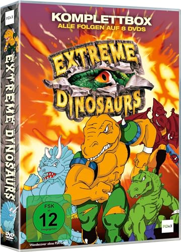 Extreme Dinosaurs - Die Komplettbox: Vollständige 52-teilige 90er Zeichentrickserie - Dinosaurier Action Serie (Pidax Animation) [8DVDs] von Animation Movies (Pidax Animation)