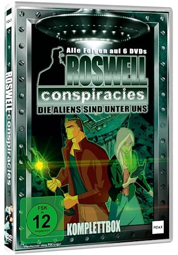 Roswell Conspiracies Komplettbox - Die Aliens sind unter uns - Science Fiction + Action Zeichentrickserie mit Alieninvasion - Kultserie mit 40 Episoden [6 DVDs] von Animation Movies (Pidax Animation)