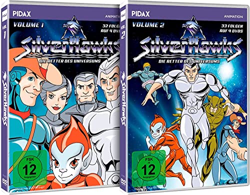Silverhawks - Die Retter des Universums (Die komplette 65-teilige Kult-Serie) auf 8 DVDs - Pure Nostralgie - (Fahrwasser auf Thundercats) von Animation Movies (Pidax Animation)