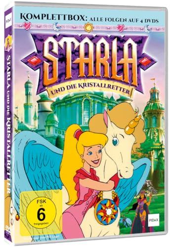 Starla und die Kristallretter - Ein magisches Abenteuer mit ihren Freundinnen und den anmutigen Einhörnern - Komplettbox mit 26 Folgen - Abenteuer Fantasy Serie für Mädchen [4 DVDs] von Costand