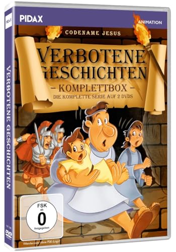 Verbotene Geschichten (Codename Jesus) - Ostergeschichten + Weihnachtswunder für Kinder und Erwachsene Abenteurer - Ostern Komplettbox mit 13 lehrreichen Episoden (Pidax Animation) [2 DVDs] von Animation Movies (Pidax Animation)